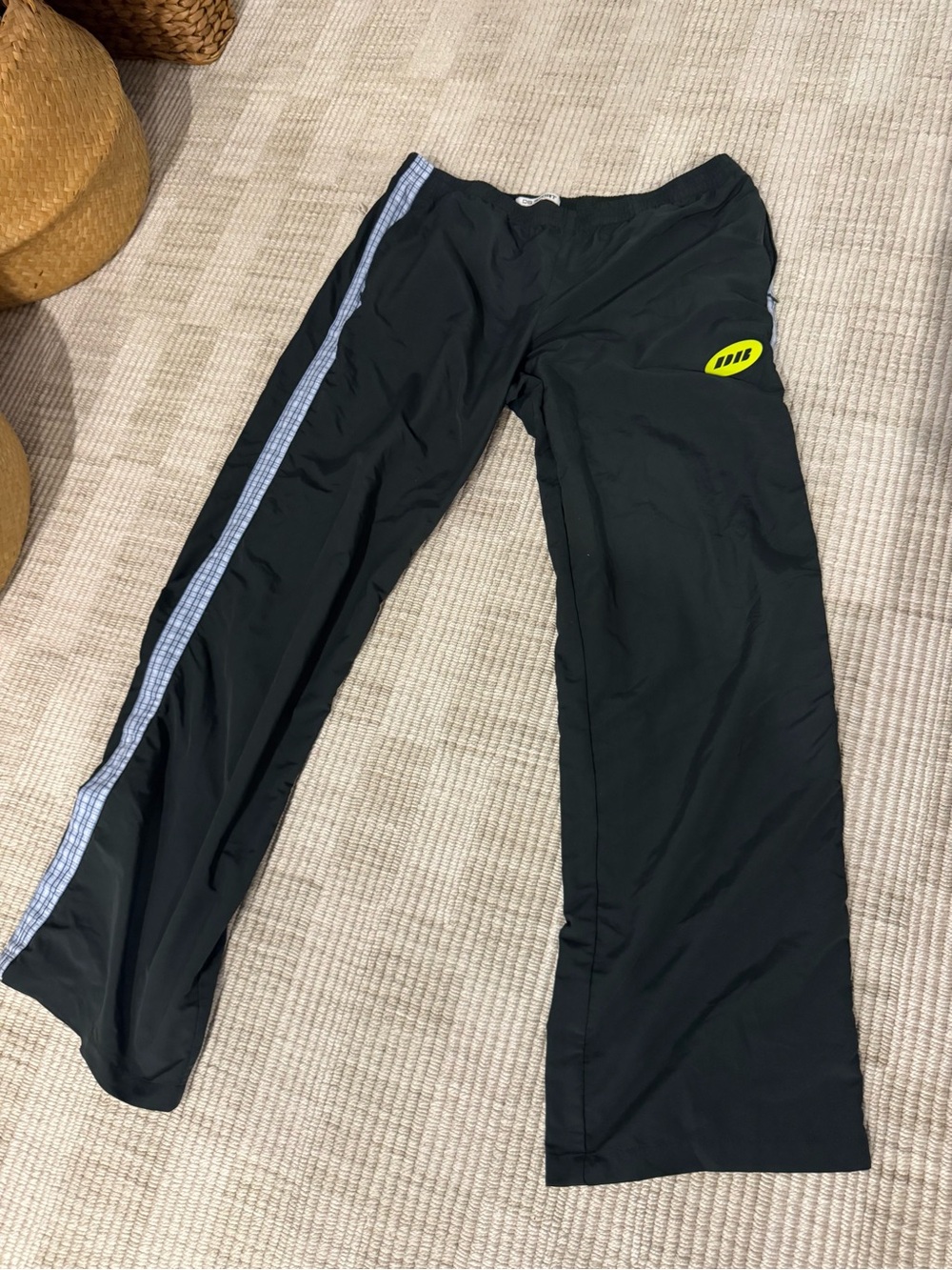 Dairy Boy Black Women's Track Pants with Side Stripe
